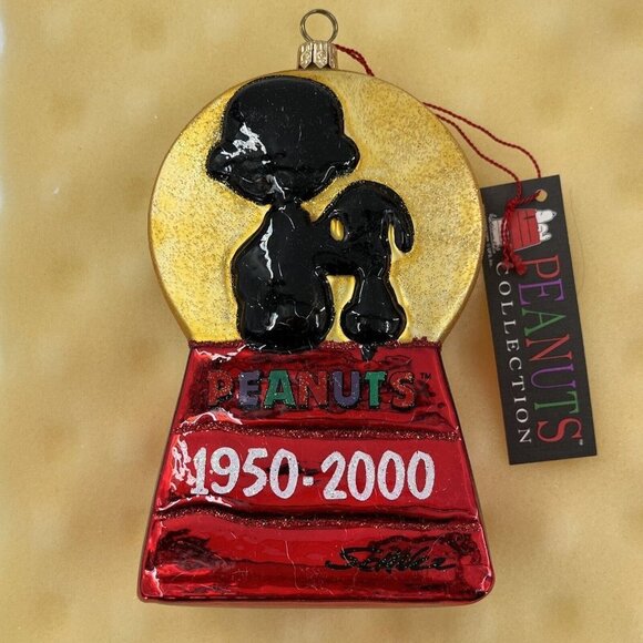 Peanuts 50th Anniv Ltd Ed Ornament Polonaise Kurt Adler Snoopy Charlie Brown - Picture 9 of 16